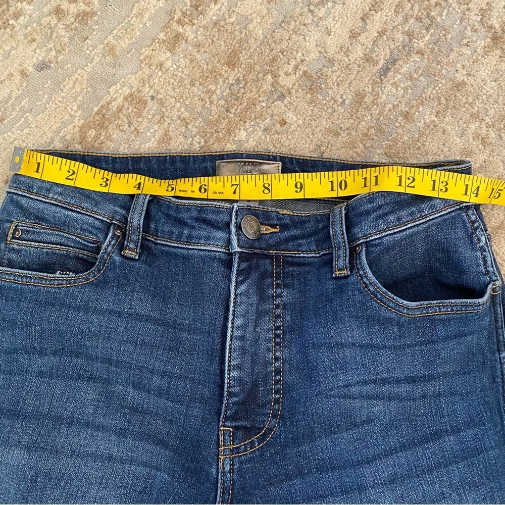 Kut from the Kloth Catherine Fab Ab Boyfriend High Rise Jeans Dark Wash Relaxed - Picture 6 of 11